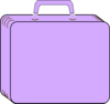Colorless Suitcase Clip Art