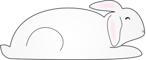 White Bunny Rabbit Clip Art At Clker Com Vector Clip Art Online