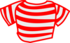 Red Striped Shirt Clip Art