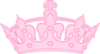 Light Pink Crown Clip Art