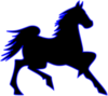 Blue Horse Clip Art