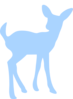 Blue Deer Image Clip Art