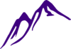 Purple Mountain Clip Art