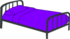 Purple Bed Clip Art