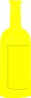 Yellow Wine Bottle Clip Art