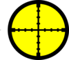 Yellow Target. Clip Art