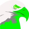 Florescent Green Eagle Clip Art