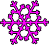 Pink Snowflake Clip Art