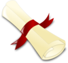 Diploma [crimson] Clip Art