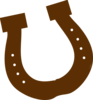 Brown Rodeo Horseshoe Clip Art