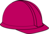 Fuchsia Hard Hat  Clip Art
