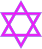 Jewish Star Purple Clip Art