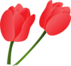 Red Tulip Clip Art