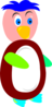 Eliahs Colourful Penguin Clip Art