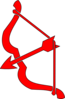Red Bow N Arrow Clip Art