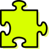 Yellow Jigsaw Piece Clip Art