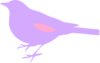 Pink And Purple Bird Silhouette Clip Art