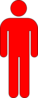 Red Person Symbol Clip Art