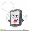 Person On Cell Phone Clipart Image