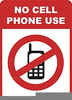 No Cell Phones Allowed Clipart Image