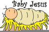 Free Clipart Baby Jesus Manger Image