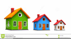 Row Houses Clipart Image