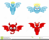 Angel And Devil Clipart Free Image