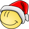 Smiley Santa Face Clip Art