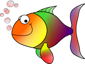 Bubbling Cartoon Fish Clip Art at  - vector clip art