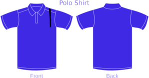 Blue Polo Shirt Front And Back Clip Art at Clker.com - vector clip art ...