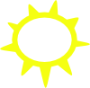 Sunny Weather Symbols Clip Art