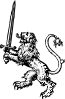 Lion With Sword Clip Art