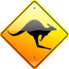 Kangaroo Sign Clip Art