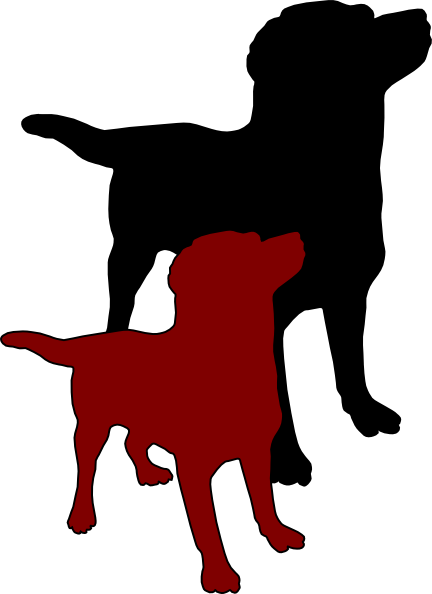 Black And Maroon Dog Clip Art at Clker.com - vector clip art online ...