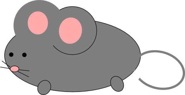 Pink Gray Mouse Revised Clip Art at Clker.com - vector clip art online ...