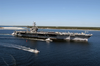 Uss John F. Kennedy (cv 67) Arrives At Naval Air Station Pensacola, Fla., For A Four-day Port Visit. Image
