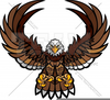 Eagle Holding Football Clipart Image