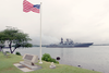 The Russian Federation Navy Udaloy Class Destroyer Marshal Shaposhnikov (ddg 543) Passes The Uss Nevada Memorial Image