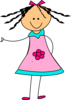 Cute Doll 2 Clip Art