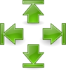 Green Arrows Set 2 Clip Art