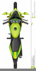 Top View Motorcycle Clipart Image