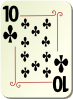 Ornamental Deck Of Clubs Clip Art