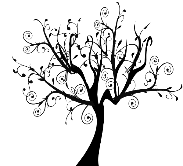 Branch Vine Swirl Tree Clip Art at Clker.com - vector clip art online ...