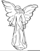 Free Angel Clipart Black And White Image