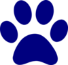 Dark Blue Paw Print Md Image