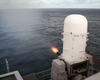 Phalanx Mk-15 Close In Weapons Systems (ciws) Fires A High-speed Computer Controlled, Radar Guided, 20 Mm Gatling Gun Image