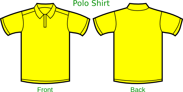 Polo T - Yellow Clip Art at Clker.com - vector clip art online, royalty ...