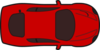 Red Car - Top View Clip Art