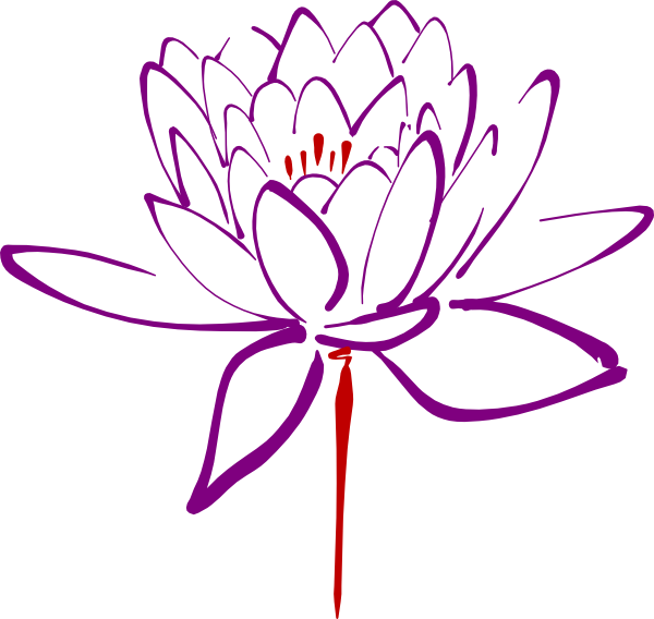 Purple Red Lotus Clip Art at Clker.com - vector clip art online ...