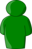 Person Buddy Symbol Green Clip Art
